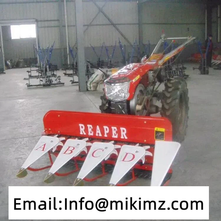 Mini reaper harvester machine tractor drive corn reed reaper cutter
